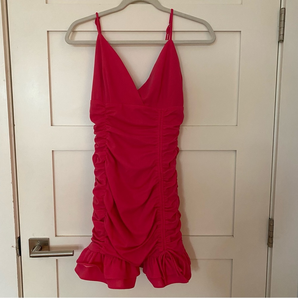 Pink bodycon dress‎